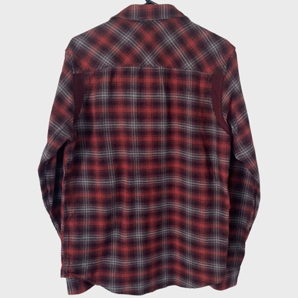 Under Armour Tradesman Flex Flannel Shirt Men's Medium Red Plaid Snap Button-Up - Picture 3 of 13
